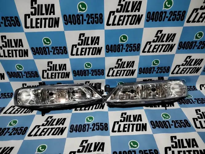 par de farol vectra 2000 ate 2005 cromado novo imporado