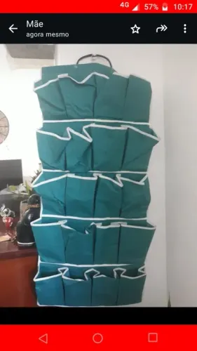 Sapateira de porta para 20 calçados/ R$ 50,00. 