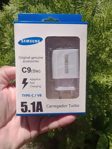 Carregador turbo tipo C Samsung.