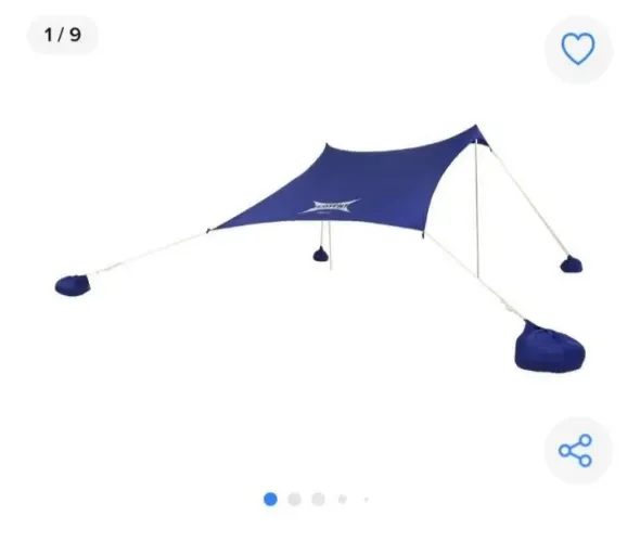 KIT PRAIA, TENDA + 1 CADEIRA + 1 MESA