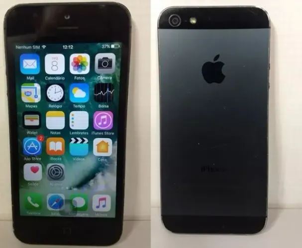 iPhone 5 Preto - 16gb usava ele como player de música