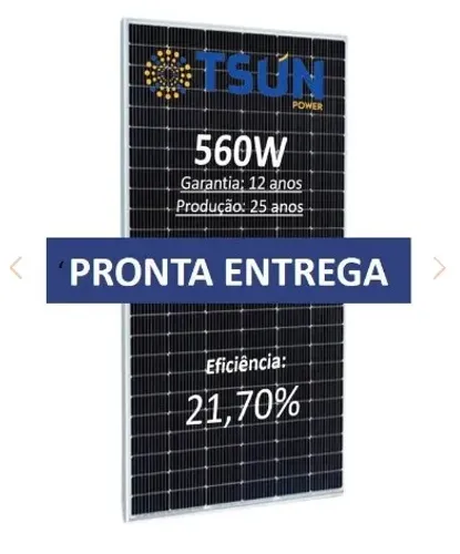 Painel Solar 560W Tsun 30MM