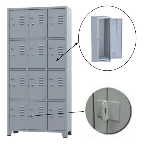 Armário 12 portas para funcionários