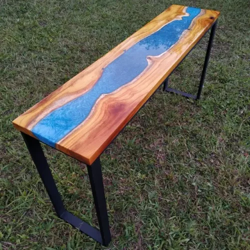 Mesa de canto madeira rústica