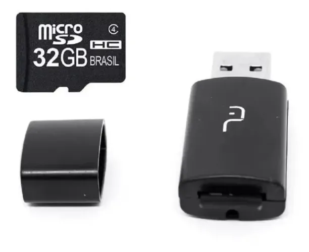 Cartão de Memória Multilaser 32GB MC163 com Adaptador USB Pen Drive - WZetta