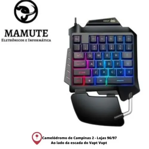 Teclado De Uma Mão Gamer Single Handed Pc