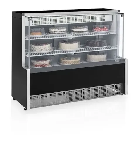 Vitrine Refrigerada Confeitaria Dupla Função 1,40m