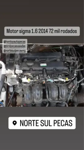Motor Ford 1.6 sigma Ford focus eco Sport 2014