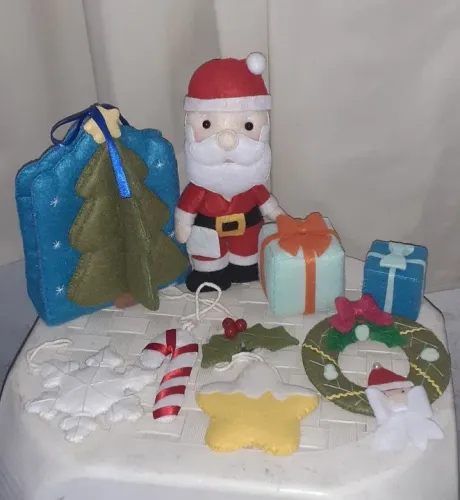 Mini kit decoração de Natal 5 peças