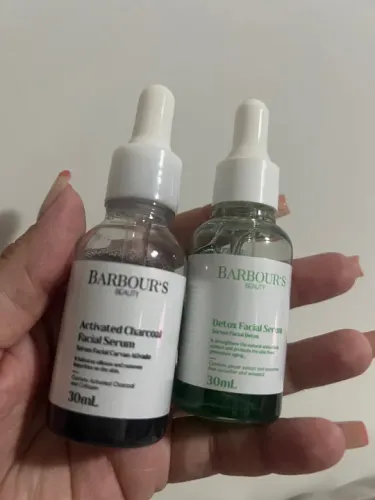 Serum Detox e carvão ativado Barbours