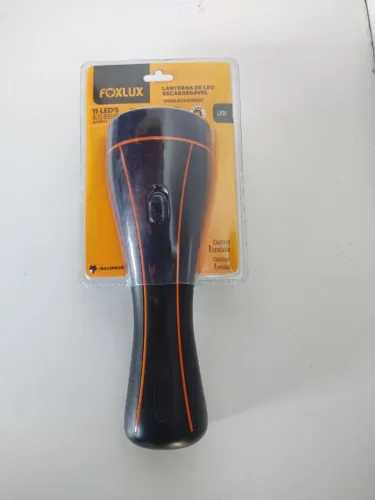 Lanterna De Mão Recarregável Com 11 LEDs Foxlux Bivolt
