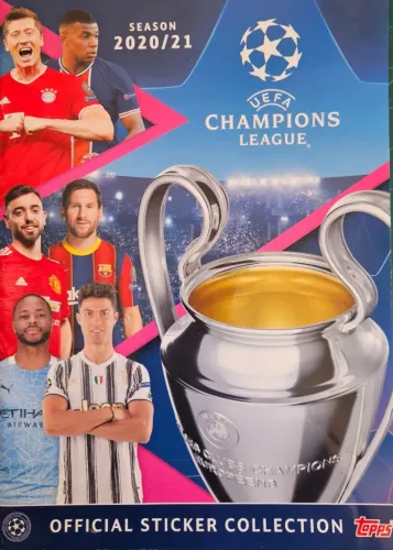Álbum Champions League 2020-2021 - Capa Normal - Incompleto - Figurinhas Soltas.
