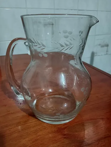 Jarra de Cristal Decorativa *Anos 70* Vintage