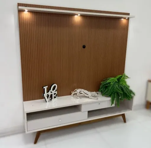 Rack Com Painel Off White