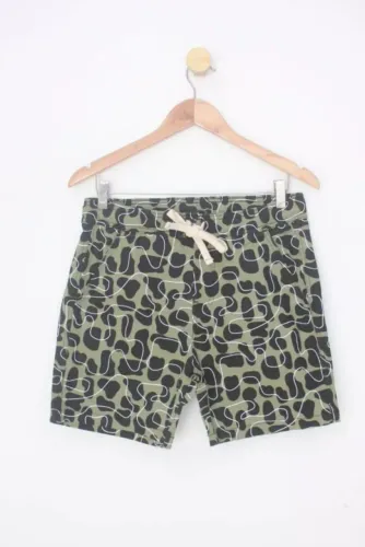 Bermudas Shorts Em Sarja Estampado P
