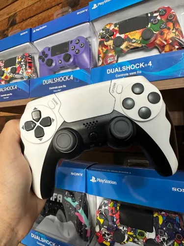 Controle PS4 com led RGB ENTREGAMOS 