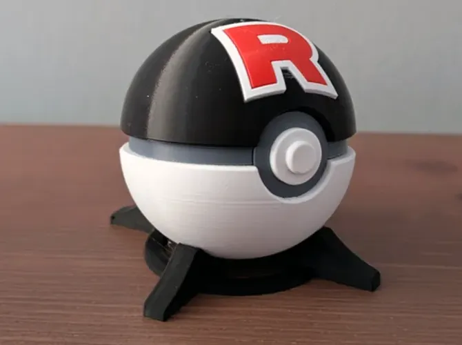 Pokebola equipe Rocket - Decoração