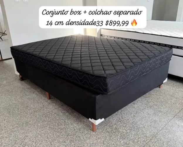 Cama Box + Colchão D33 Casal Selado Novo , Promoção Especial