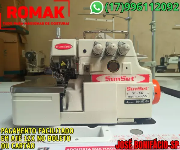 MAQUINAS DE COSTURA DIRECT-DRIVE SEMI-NOVAS, RETA, OVERLOCK, INTERLOCK, GALONEIRA