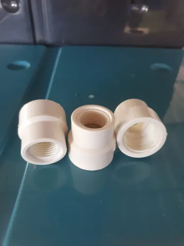 10 Luva de redução 3/4 X 1/2 em pvc branco