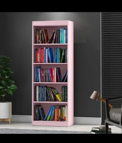 Estante de Livros Rosa Charmosa e Funcional