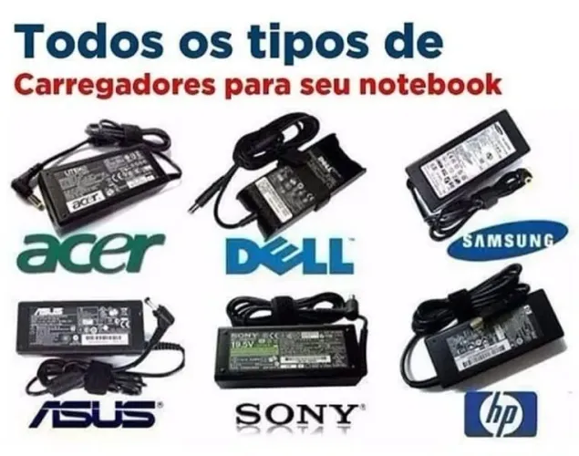 Carregador para notebook novos com garantia
