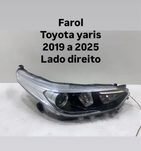 Farol Toyota Yaris 2019 a 2025 - Lado Direito