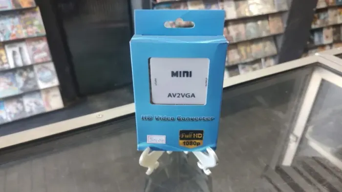 AV TO VGA CONVERTER. JOGUE COM SEUS VIDEO GAMES ANTIGOS NO MONITOR DE PC  ENCOSTADO 