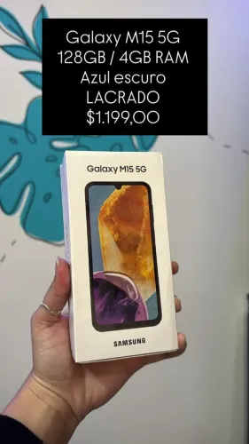 Samsung Galaxy M15 5G / Azul Escuro / 128GB 4RAM / R$ 1.199,00 | Novo Lacrado