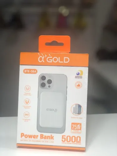 ENVIAMOS PARA TODO O BRASIL Power Bank 5000 mAh ?'Gold, carregamento rápido de 7.5W,