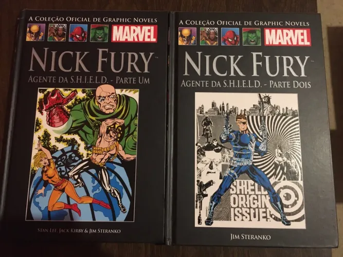 Nick Fury: Agente da S.H.I.E.L.D. - Parte 1 e 2 Coleção Salvat Clássicos Vlll e lX