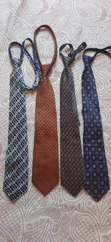 Kit 4 Gravata com Zíper para Fechamento 