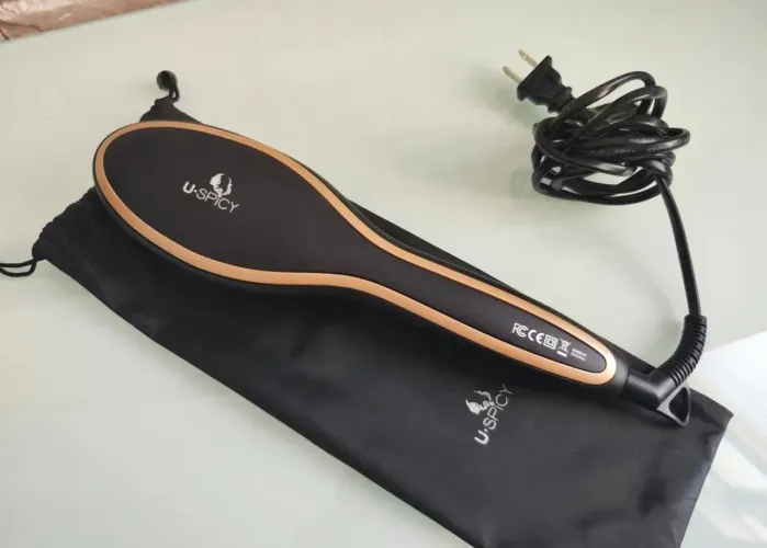 Escova elétrica secadora/alisadora U-Spicy