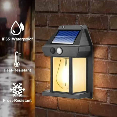 Luminária solar externa com sensor promoçao