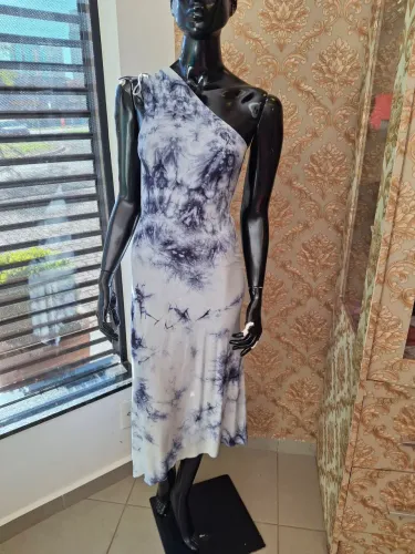 Vestido M OFFICER  Tie Dye Ombro Único