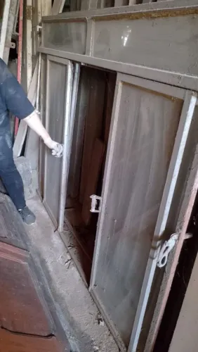 Janela de correr de Ferro com vidro