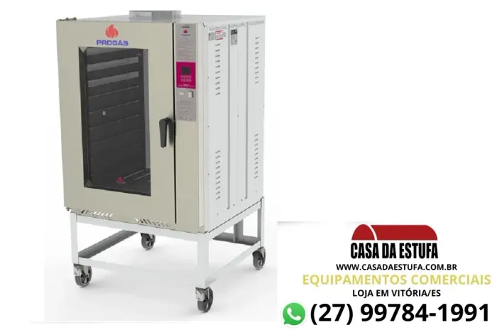 Forno Turbo á Gás capacidade 10 Esteiras 58 x 70 PRP-10000 G2 Bivolt Progás
