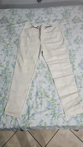 Calça Feminina Marfim Social Chique Usada