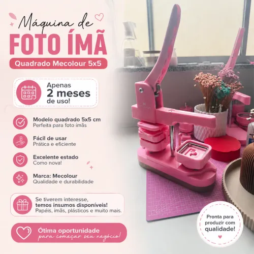 Máquina de plástico quadrada para foto imas 5x5 mecolour