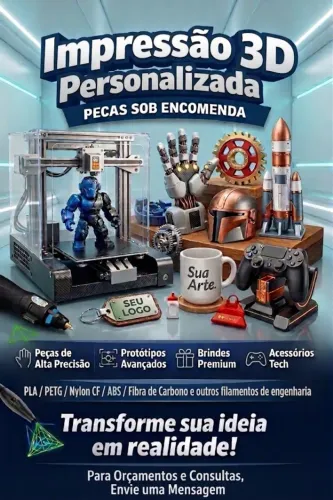 Serviço de Impressão 3D Profissional | Peças Técnicas e Protótipos Sob Medida
