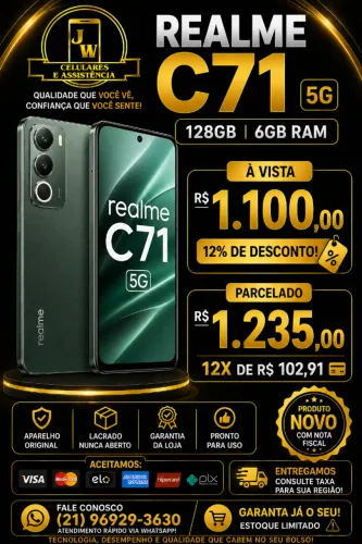 REALME C71 5G 6/128GB (LACRADO + NOTA)