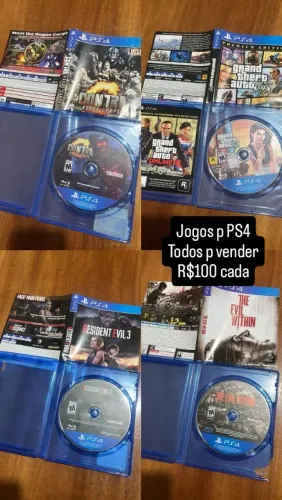 Jogo p PS4 R$100 cada
