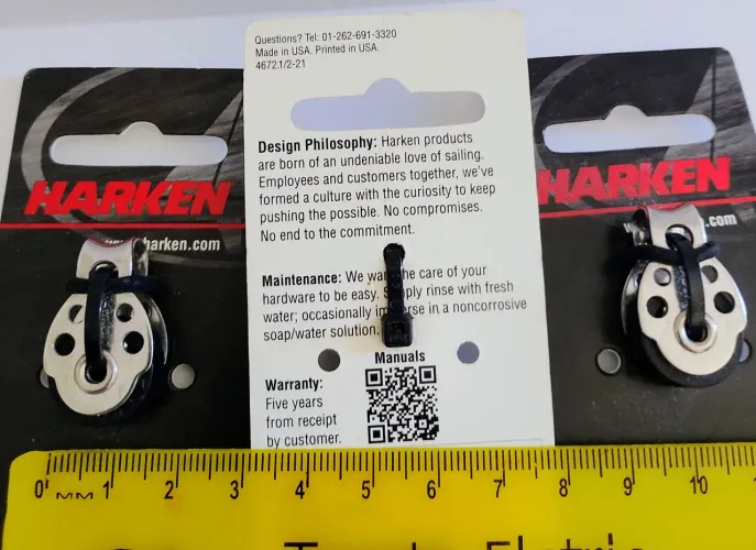 Moitão Harken 404 16mm veleiros Laser Snipe Hobie Cat