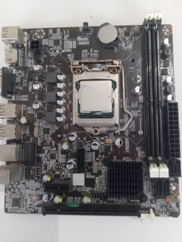 placa-mãe Micro-ATX com socket LGA 1155 chipset Intel H61 ou B75