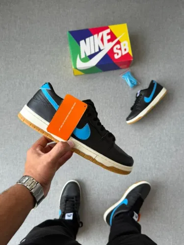Tênis Nike SB Dunk Low classics  Premium Preto azul Látex 