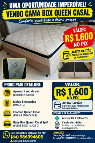 Cama casal Queen