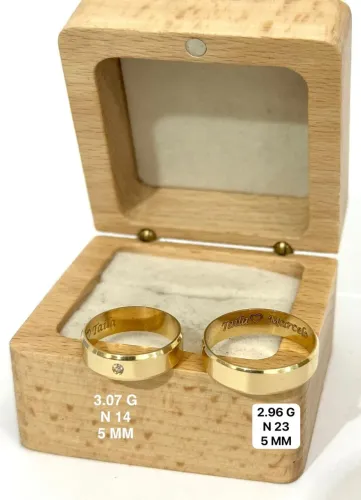 Alianças de ouro 18k a partir de R$560 a Grama