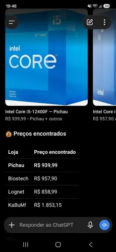 Processador i5 12400f