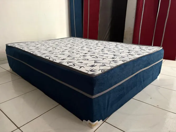 Cama box casal nova 7 cm de espuma