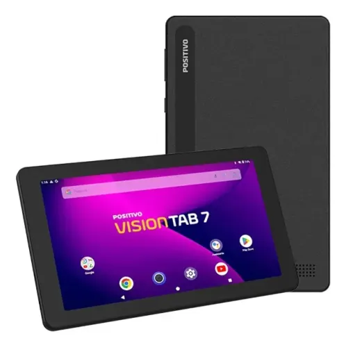 Tablet Positivo Vision TAB 7, Processador Octa-Core, 3GB RAM, 64GB, tela 7 Polegadas IPS